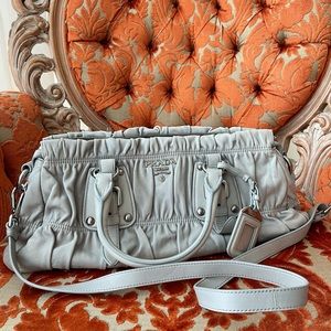 PRADA TESSUTO LEATHER BAG